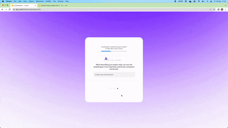 app generation in uizard autodesigner