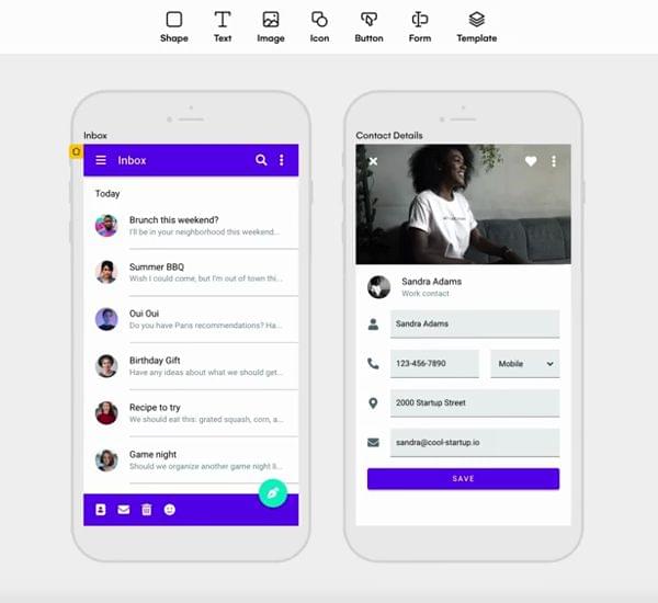 Video of Uizard supports theming to render designs in high-fidelity.