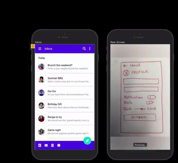 Video of turn hand-drawn sketches into beautiful designs automatically.