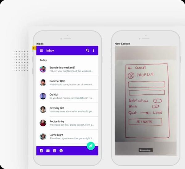 turn hand-drawn wireframes into editable designs